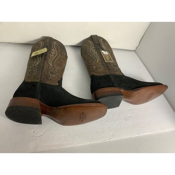 Stetson Men\'s  River Horse Exotic Hippopotamus   Boots WESTERN COWBOY 9.5 D NEW main image 6